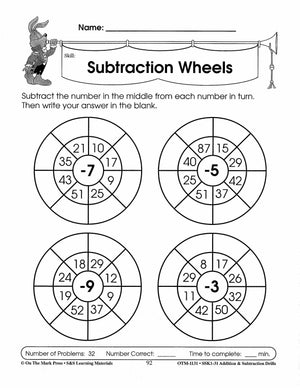 Addition & Subtraction Drills Bundle! Grades 1-3