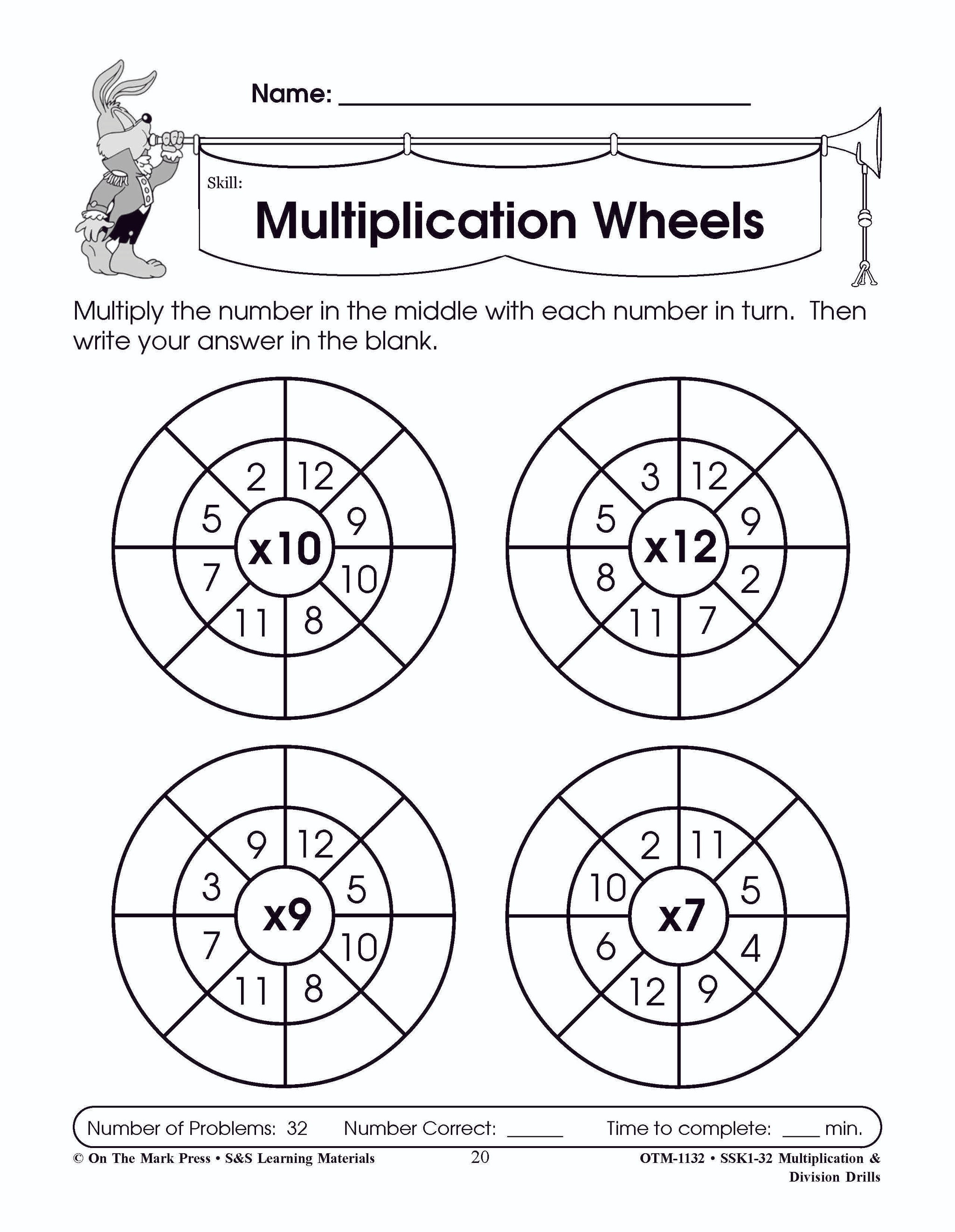 Multiplication & Division Drills Bundle! Grades 4-6