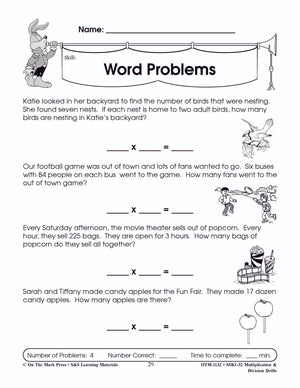 Multiplication & Division Drills Bundle! Grades 4-6