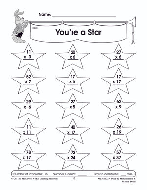 Multiplication & Division Drills Bundle! Grades 4-6