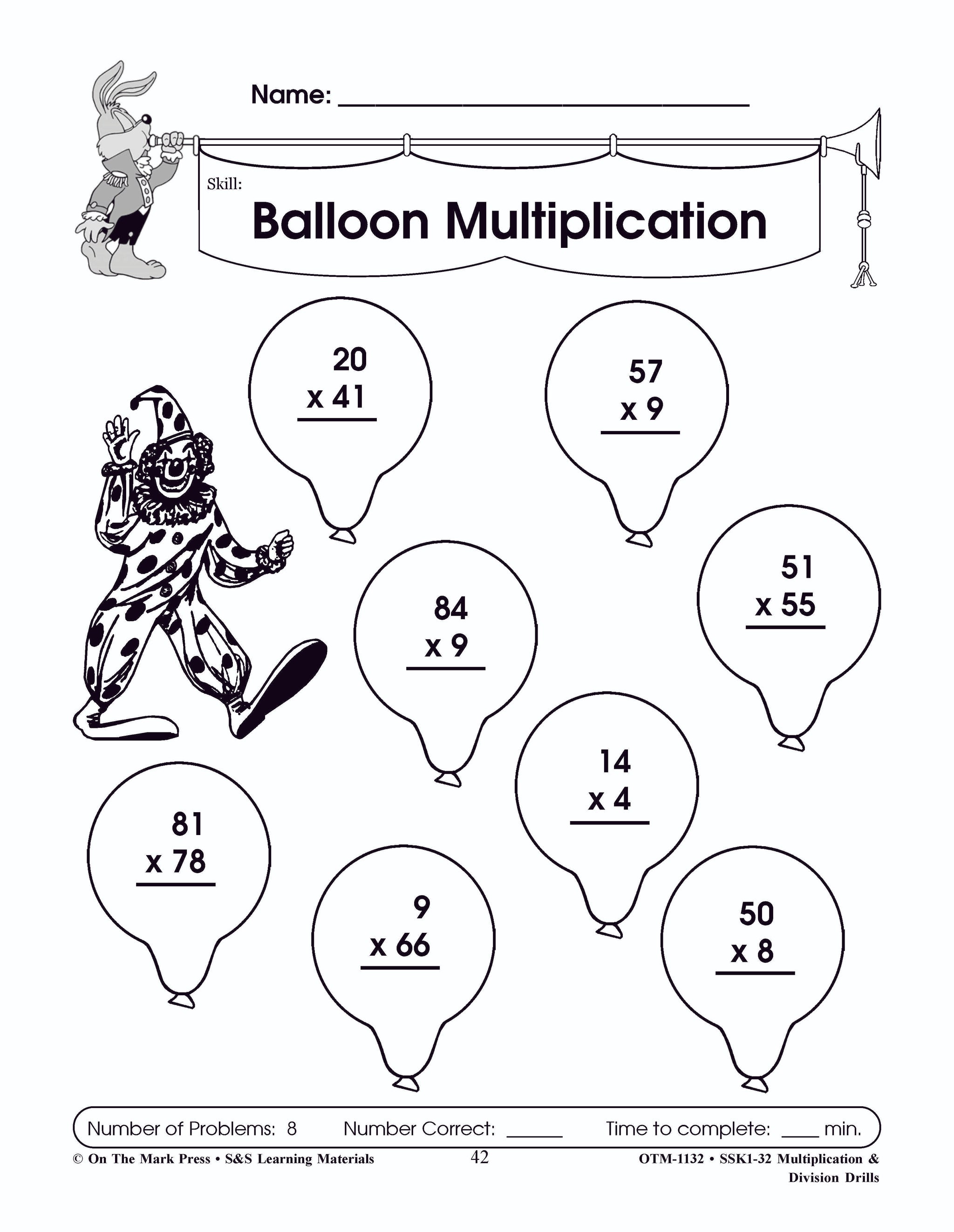Multiplication & Division Drills Bundle! Grades 4-6