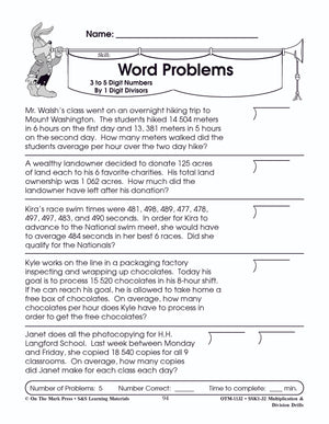 Multiplication & Division Drills Bundle! Grades 4-6