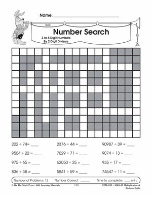 Multiplication & Division Drills Bundle! Grades 4-6