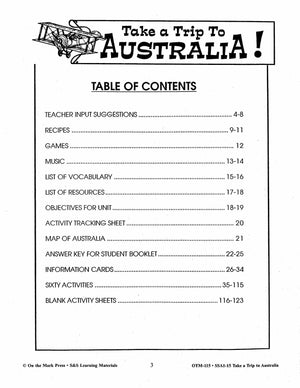 Take a Trip to Australia Grades 2-3