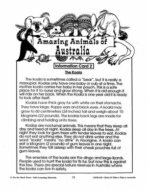 Take a Trip to Australia Grades 2-3
