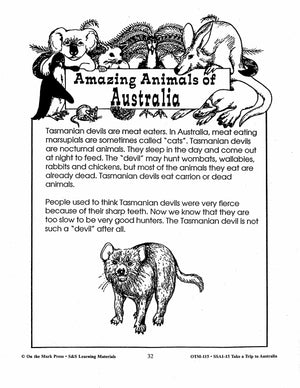 Take a Trip to Australia Grades 2-3