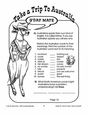 Take a Trip to Australia Grades 2-3