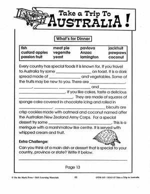 Take a Trip to Australia Grades 2-3