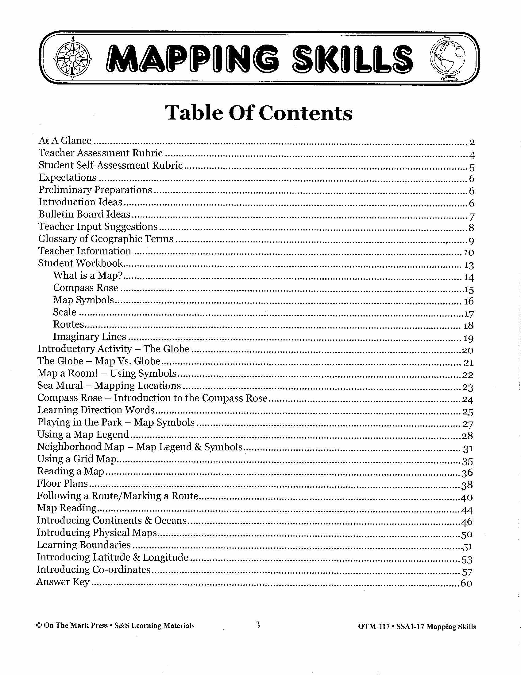Mapping Skills Grades 1-3