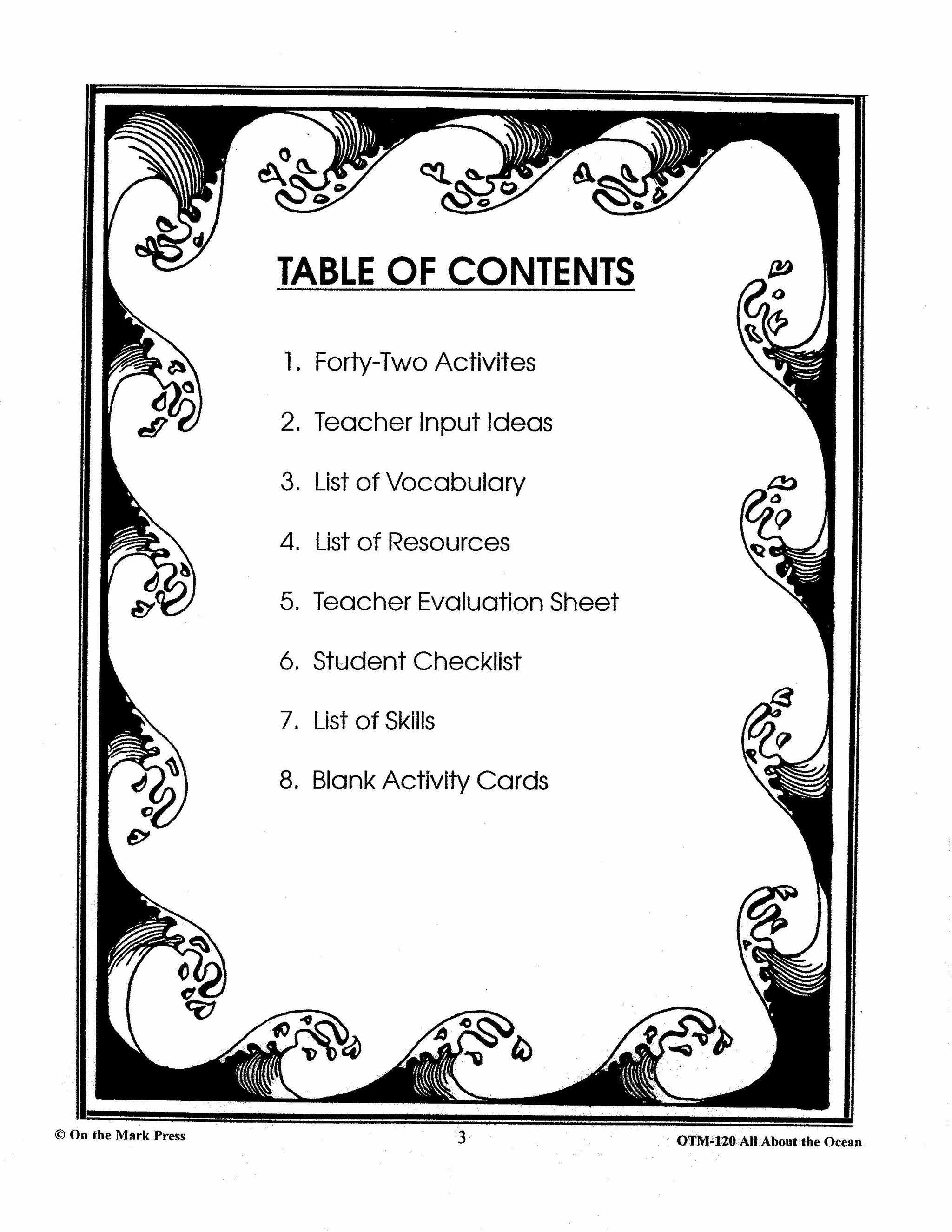 All About the Ocean Grades 5-7