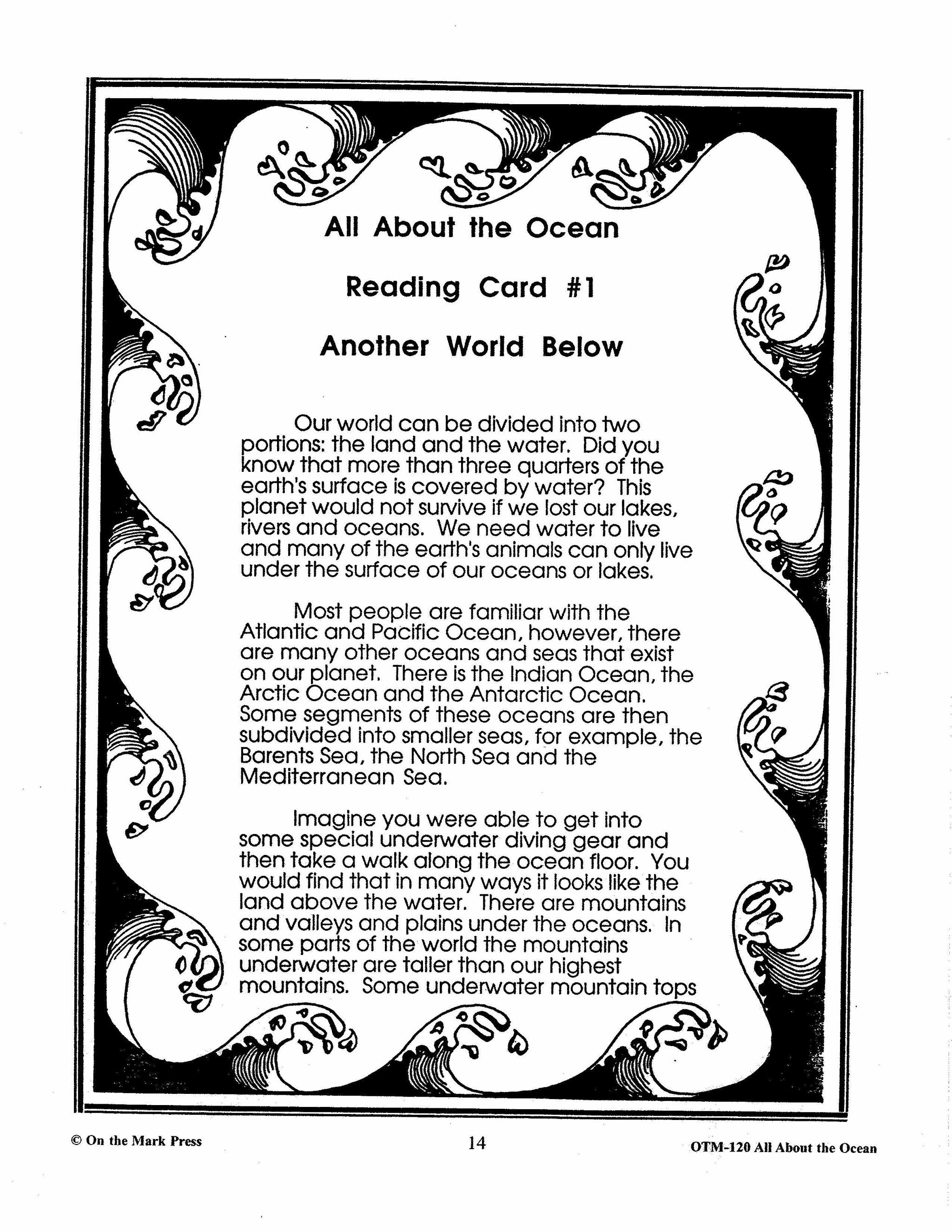 All About the Ocean Grades 5-7