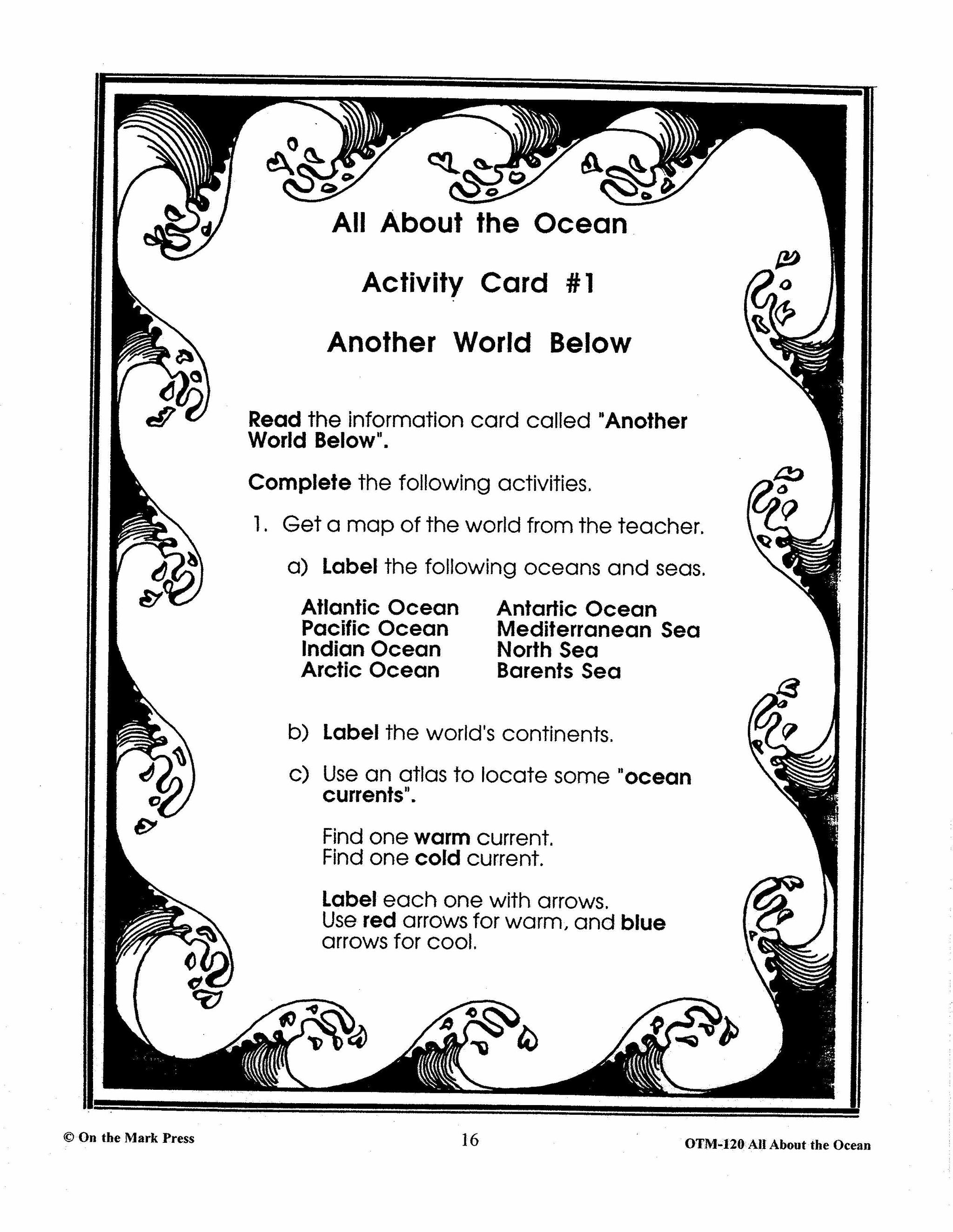 All About the Ocean Grades 5-7