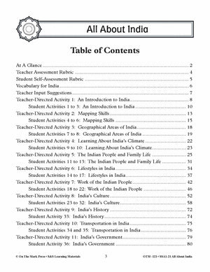 All About India Grades 3-5