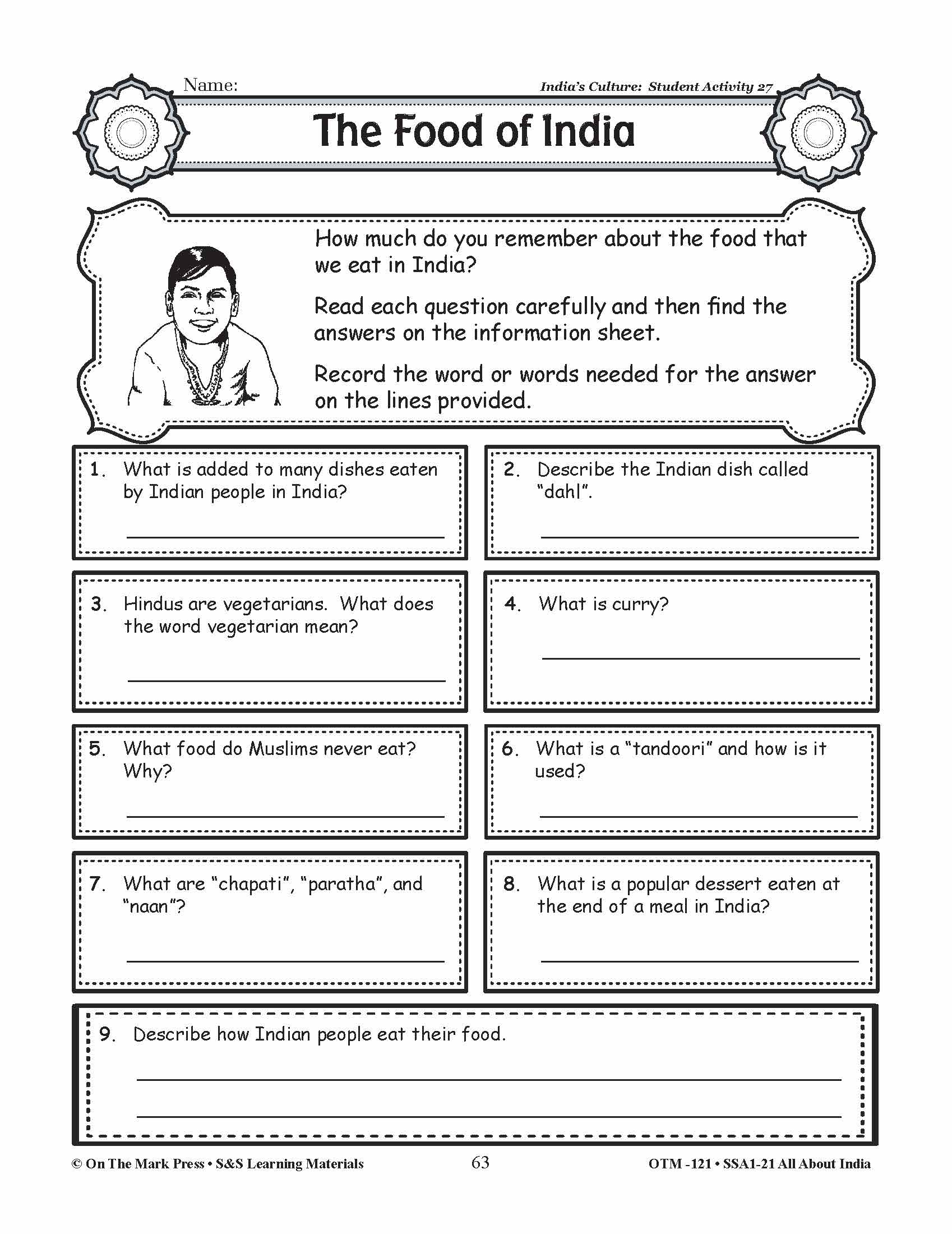 All About India Grades 3-5