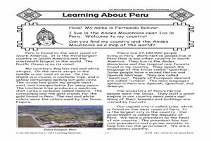 All About Peru Grades 3-5
