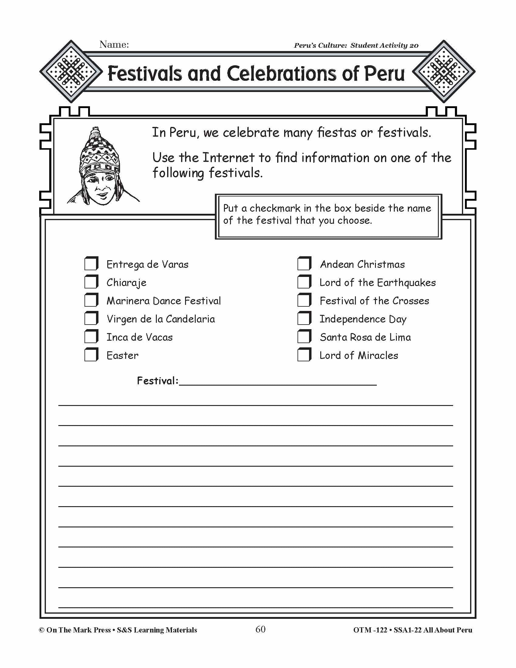 All About Peru Grades 3-5