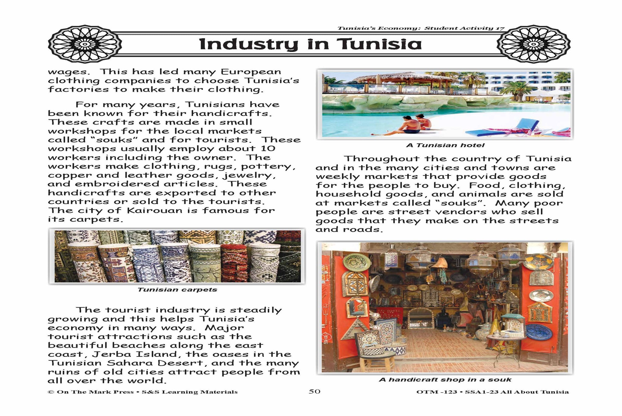 All About Tunisia Grades 3-5