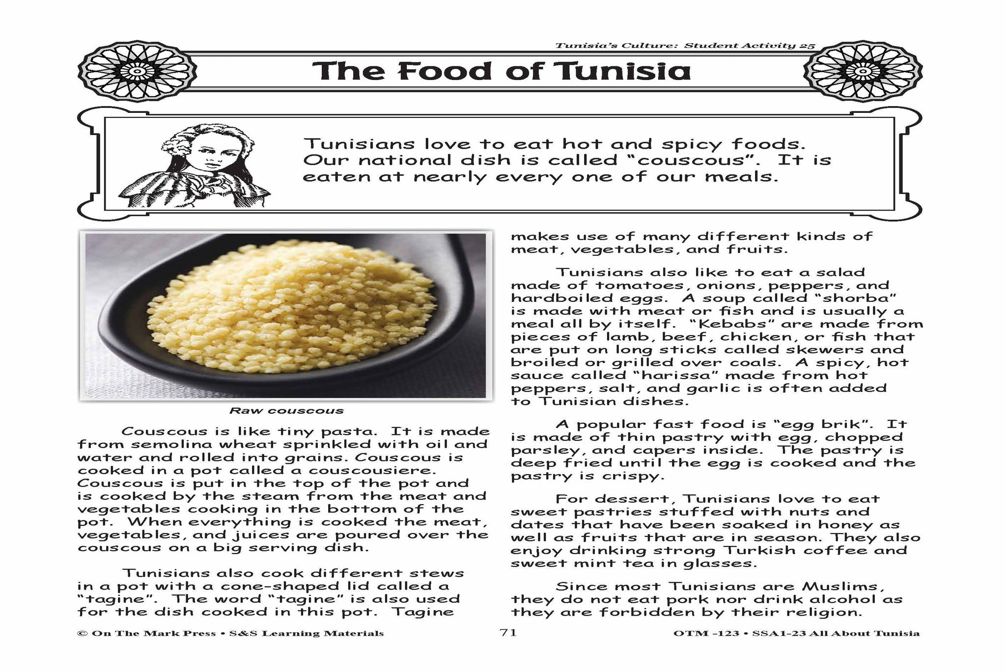 All About Tunisia Grades 3-5