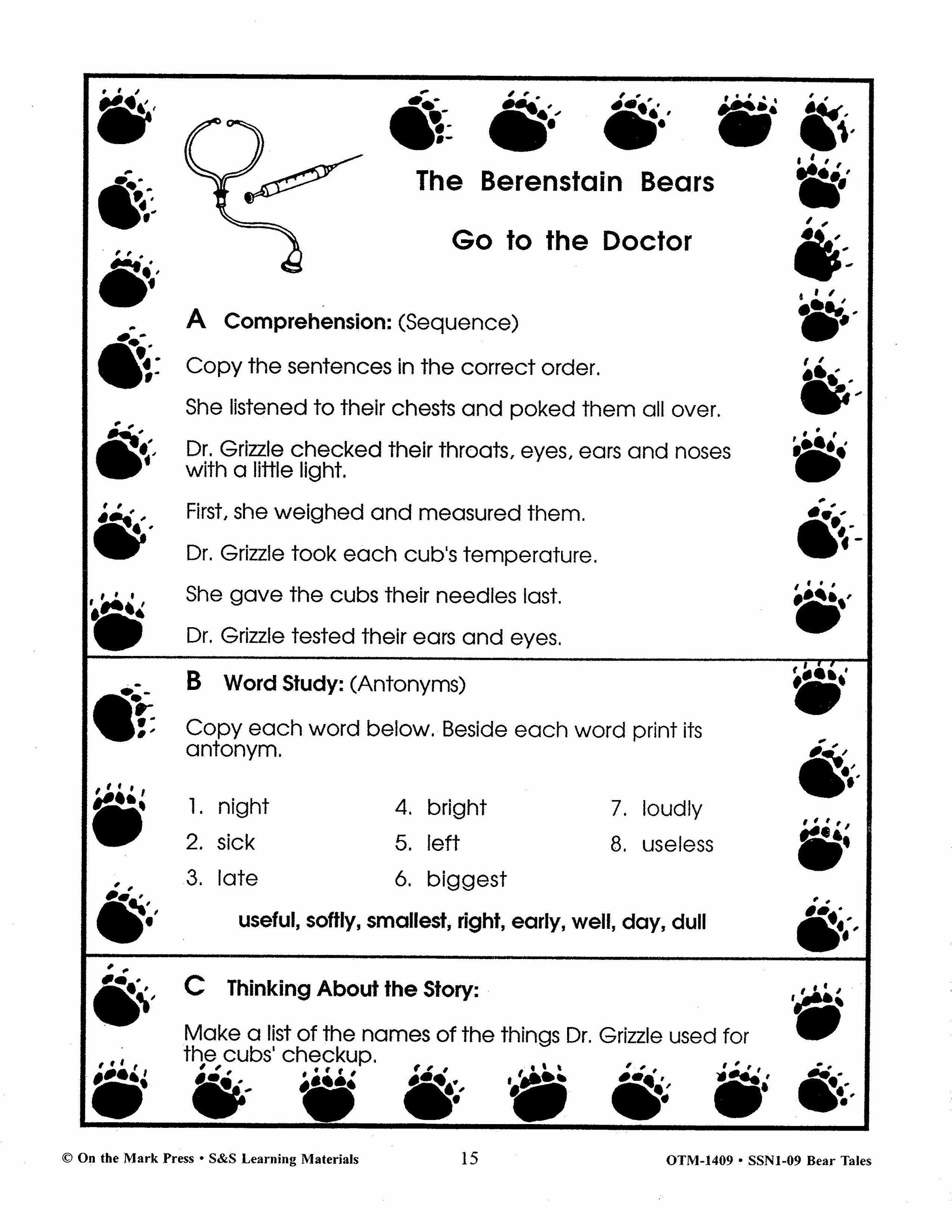 Bear Tales in Literature Grades 2-4