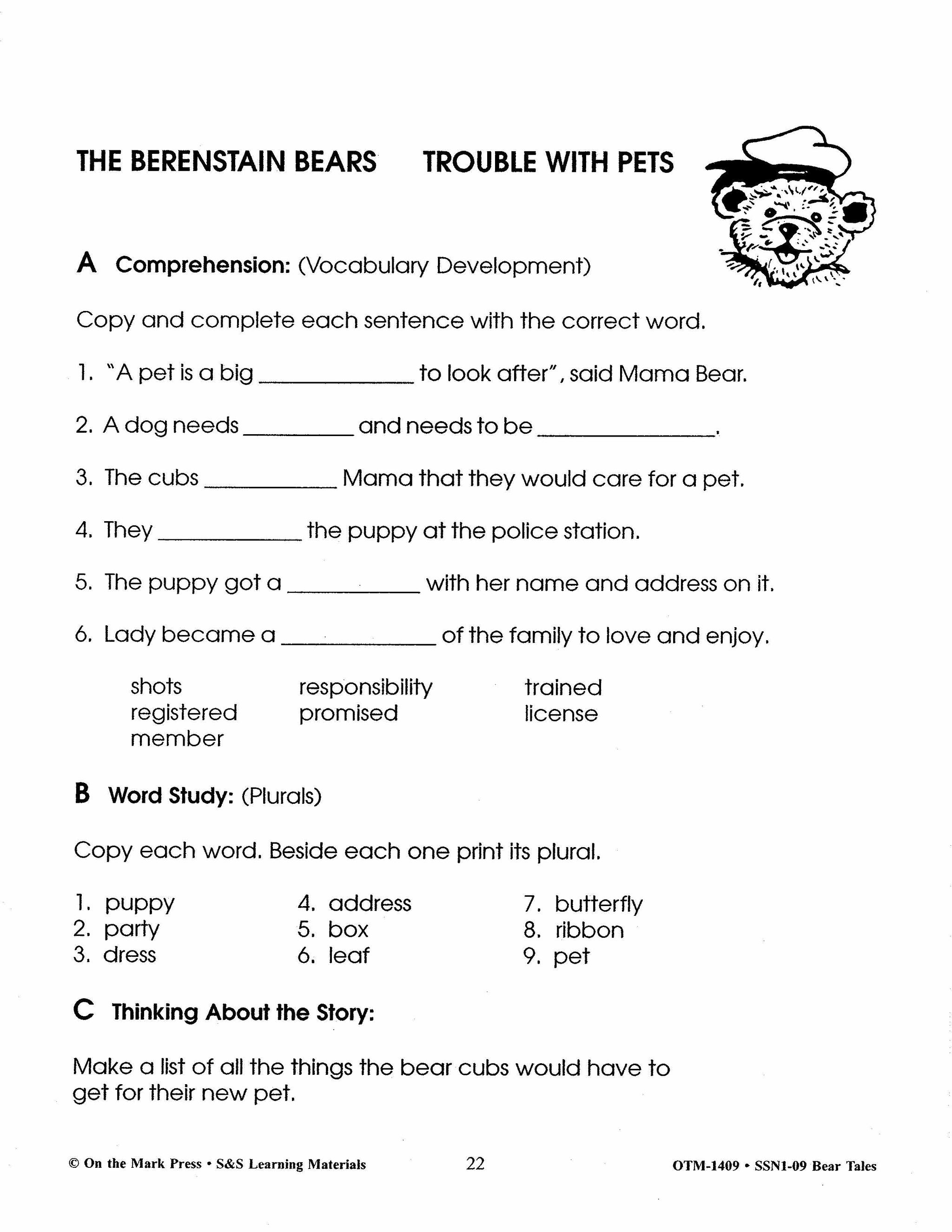 Bear Tales in Literature Grades 2-4