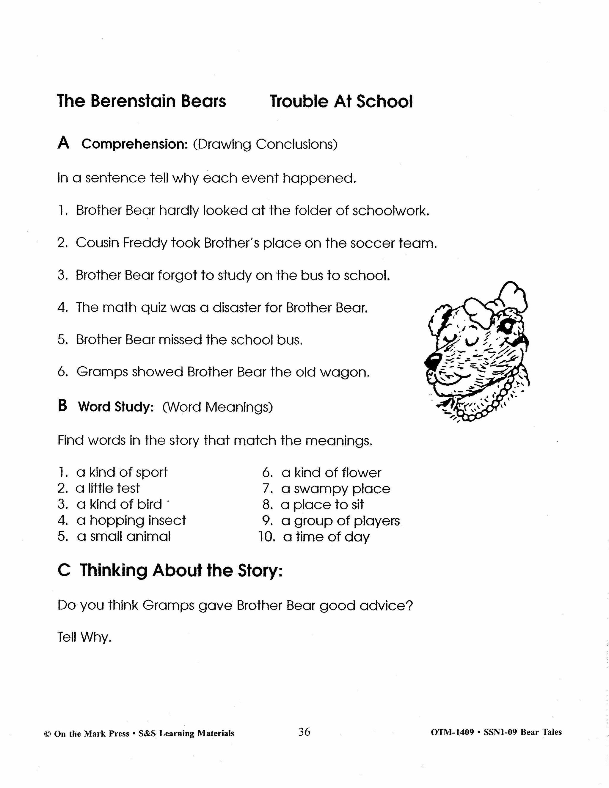 Bear Tales in Literature Grades 2-4
