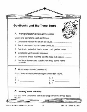 Bear Tales in Literature Grades 2-4