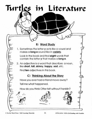 Reading with Franklin the Turtle Author Study Grades 1-3