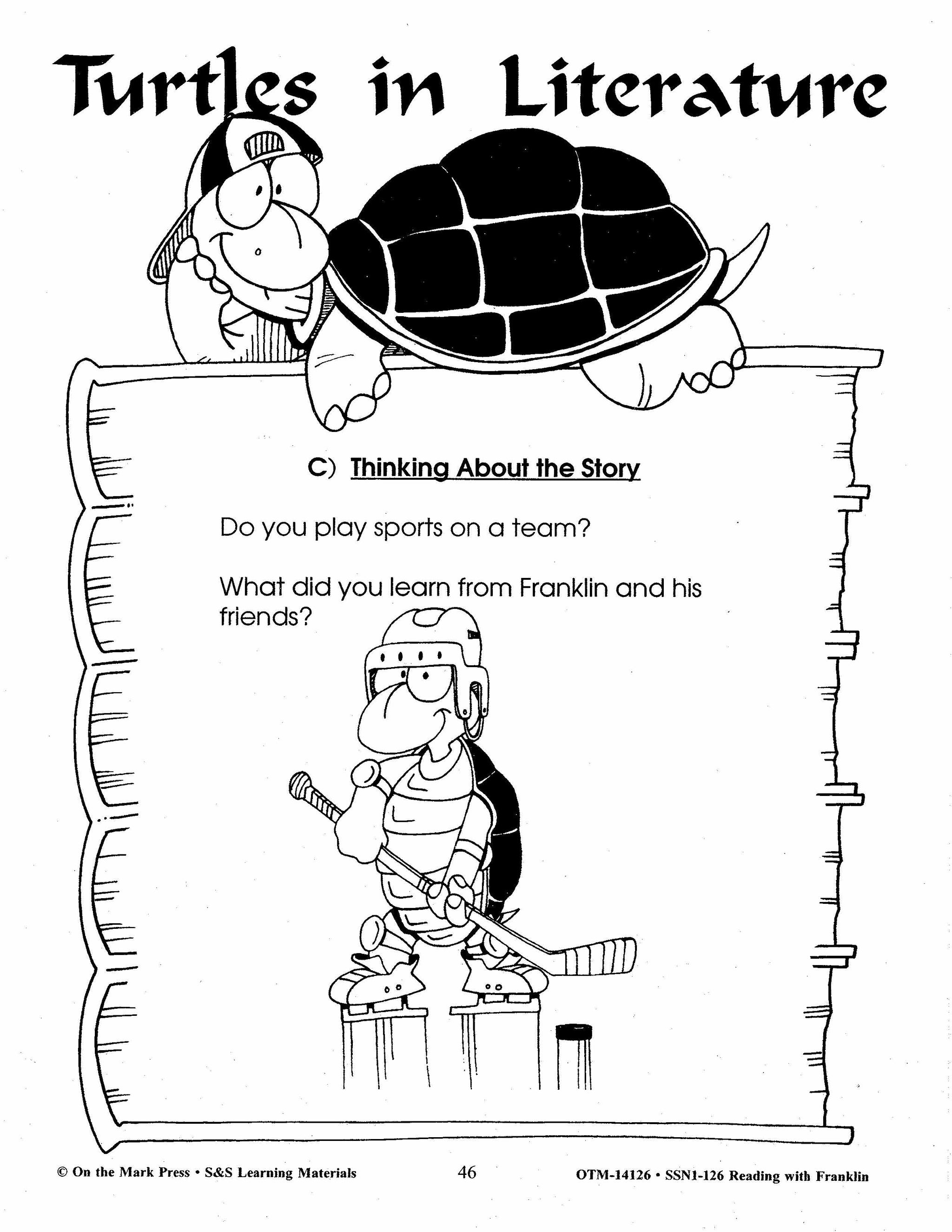 Reading with Franklin the Turtle Author Study Grades 1-3