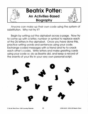 Reading with Beatrix Potter Author Study - A Biography Grades 2-4