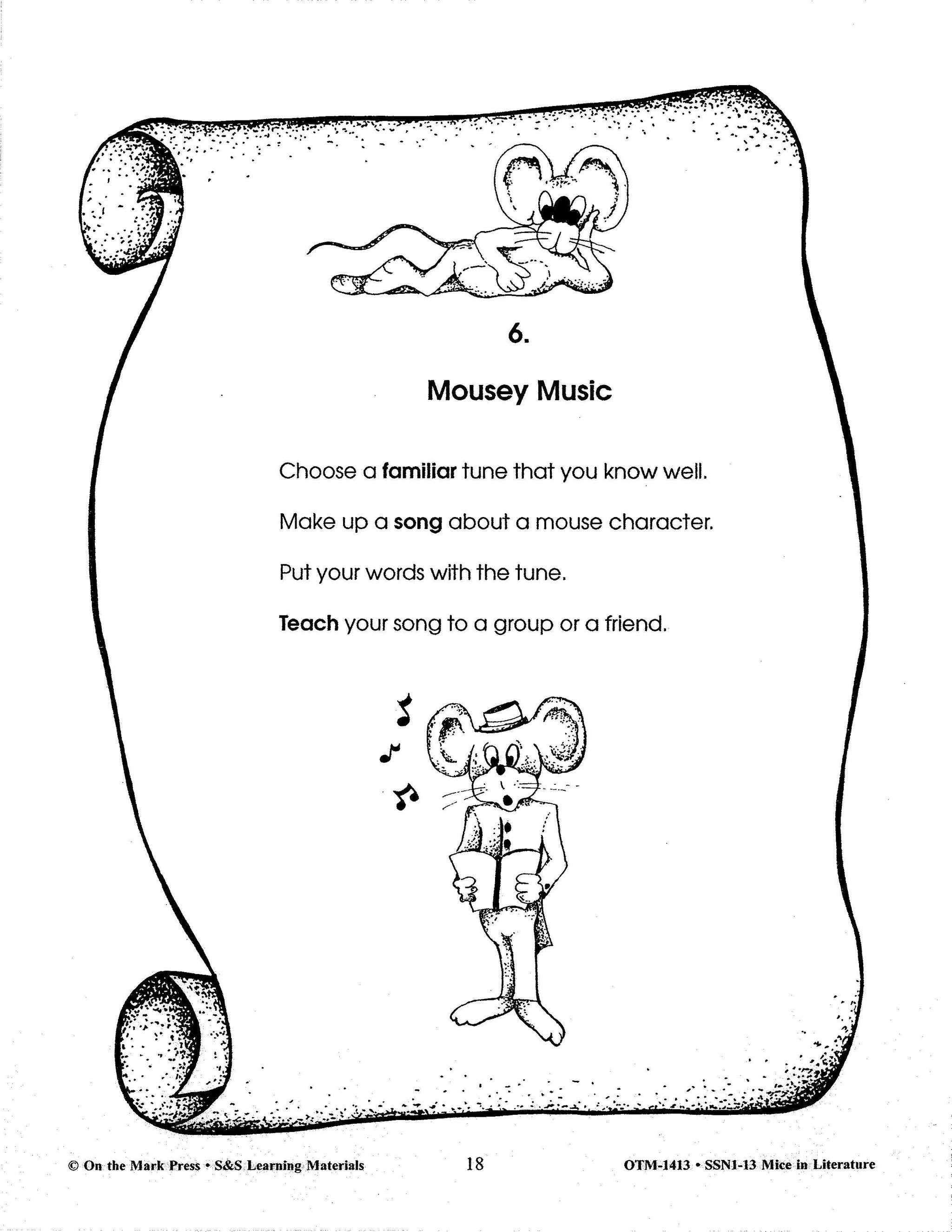 Mice in Literature Grades 3-5