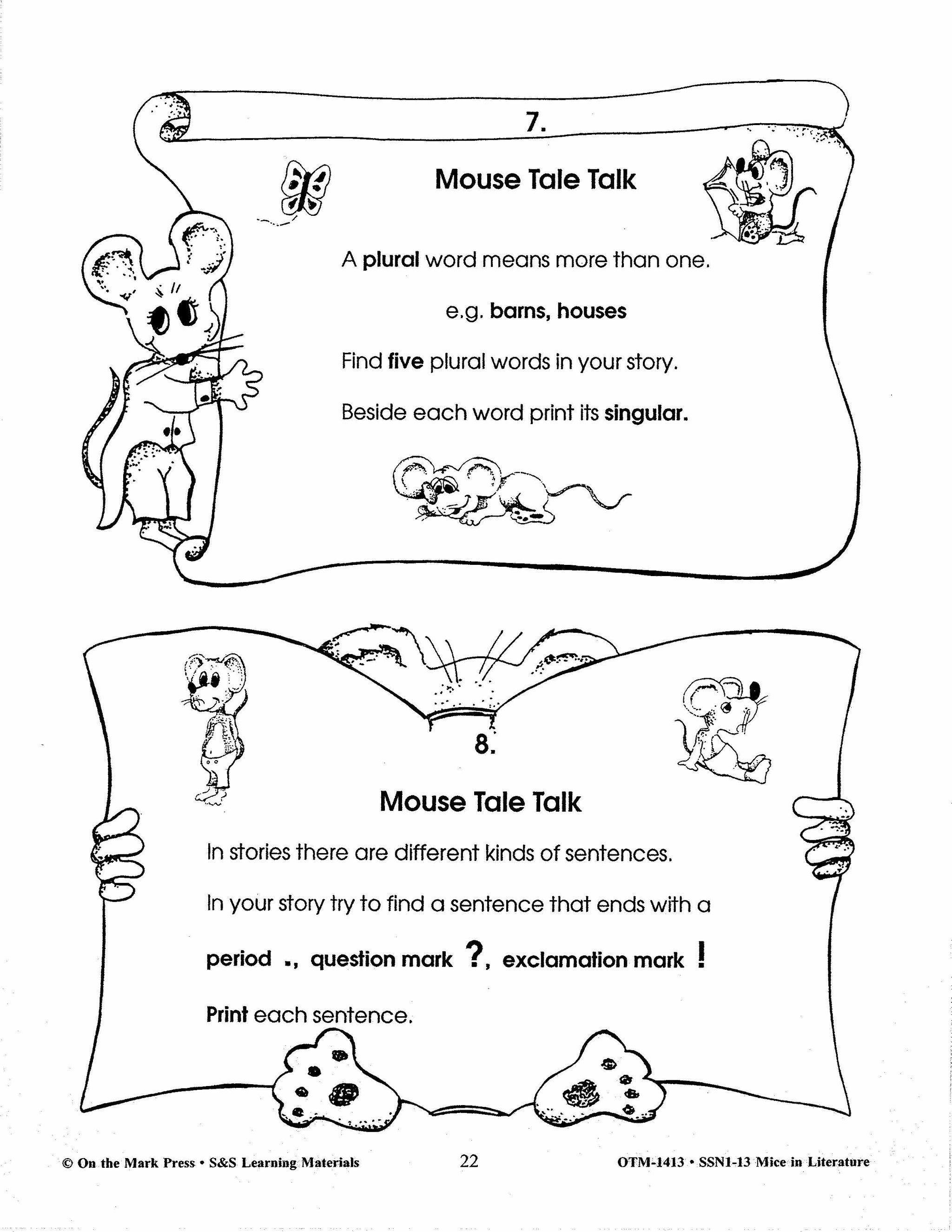 Mice in Literature Grades 3-5