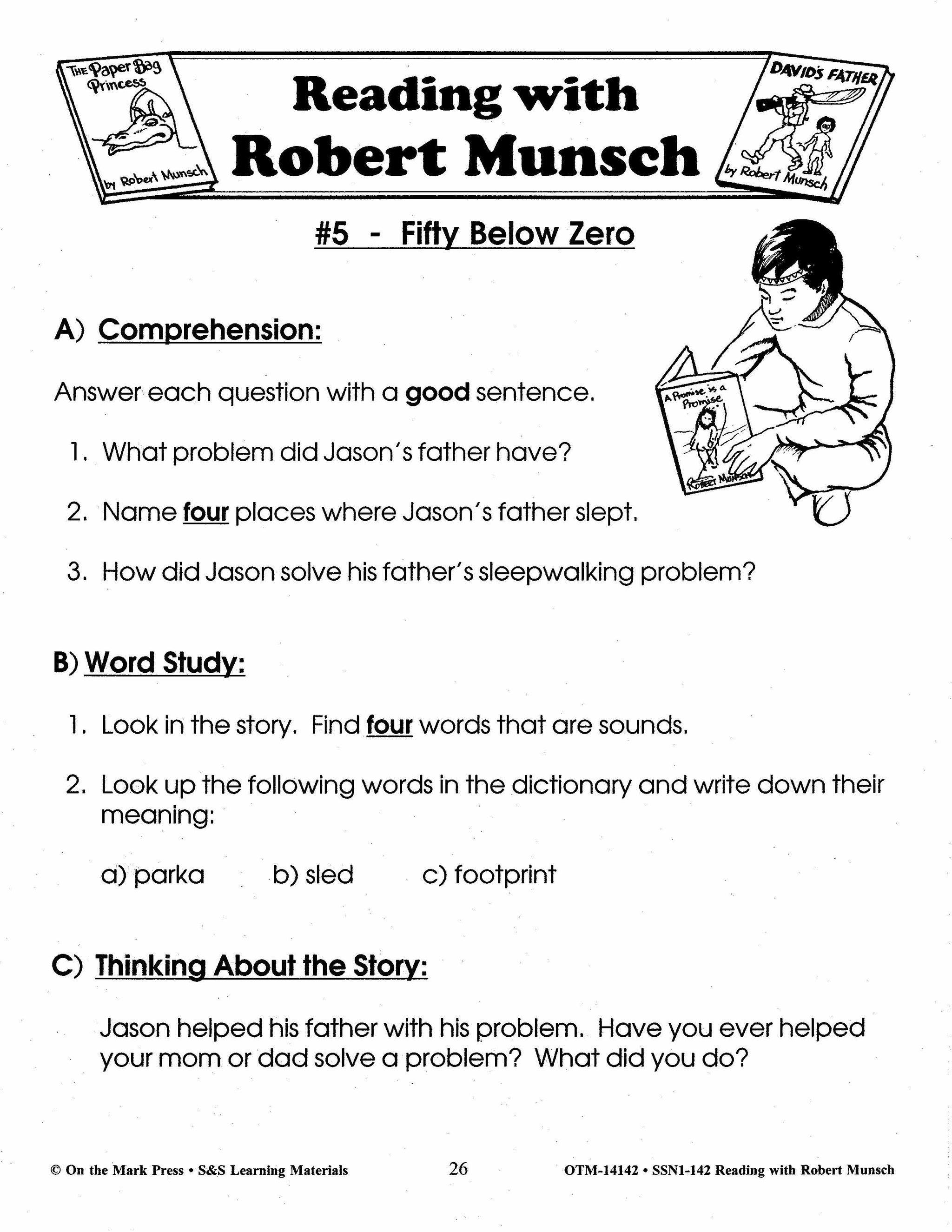 Reading with Robert Munsch Author Study Grades 1-3