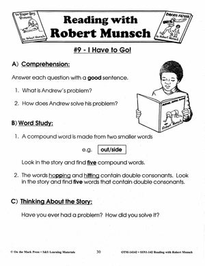 Reading with Robert Munsch Author Study Grades 1-3