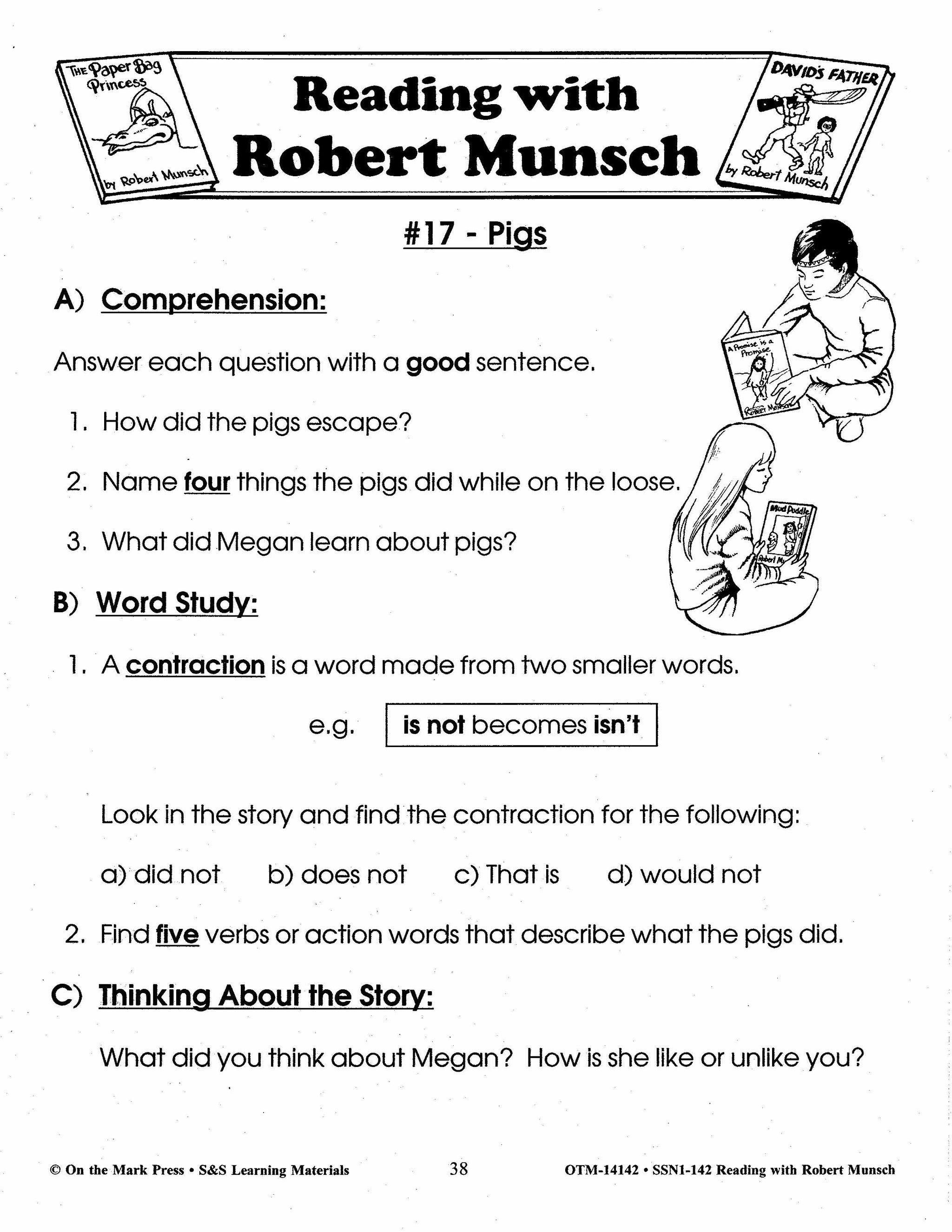 Reading with Robert Munsch Author Study Grades 1-3