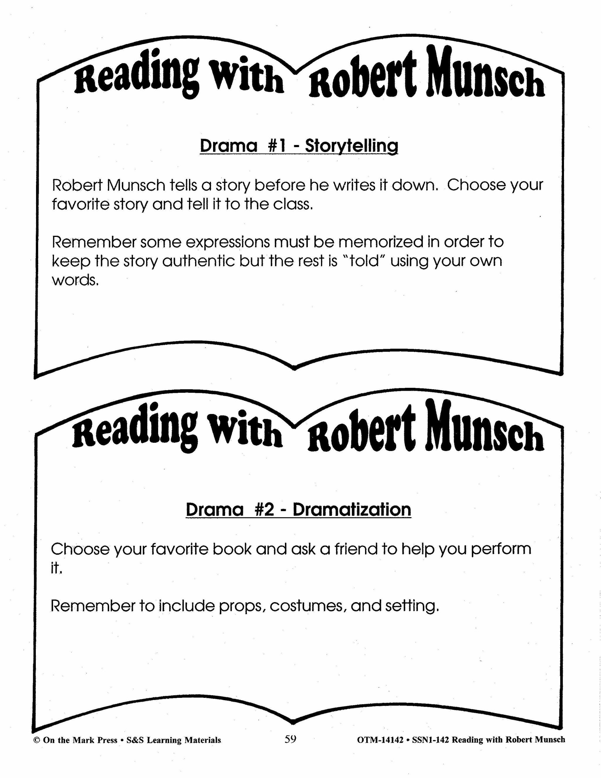 Reading with Robert Munsch Author Study Grades 1-3