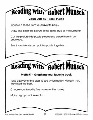 Reading with Robert Munsch Author Study Grades 1-3