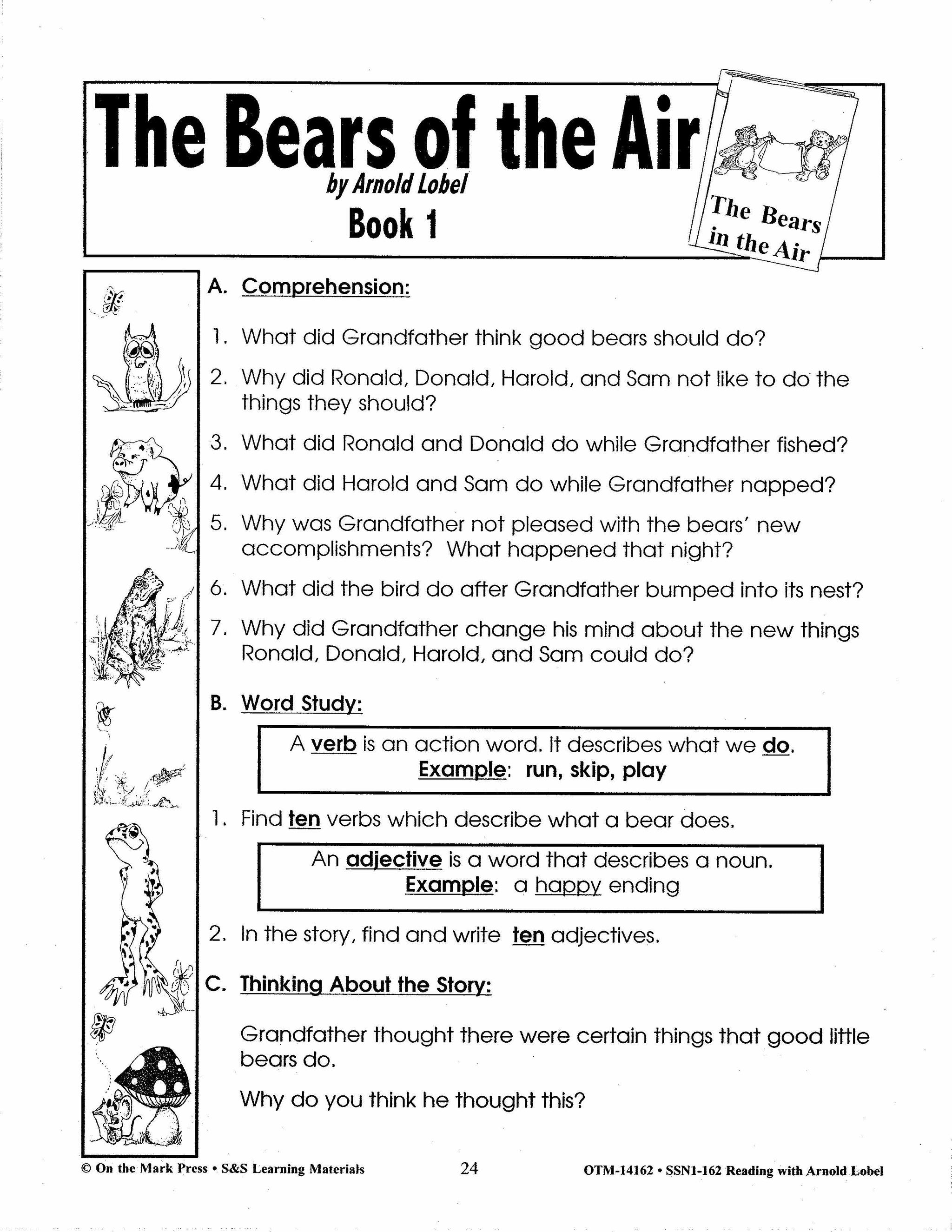 Reading with Arnold Lobel Author Study Grades 1-3 (Frog & Toad books)