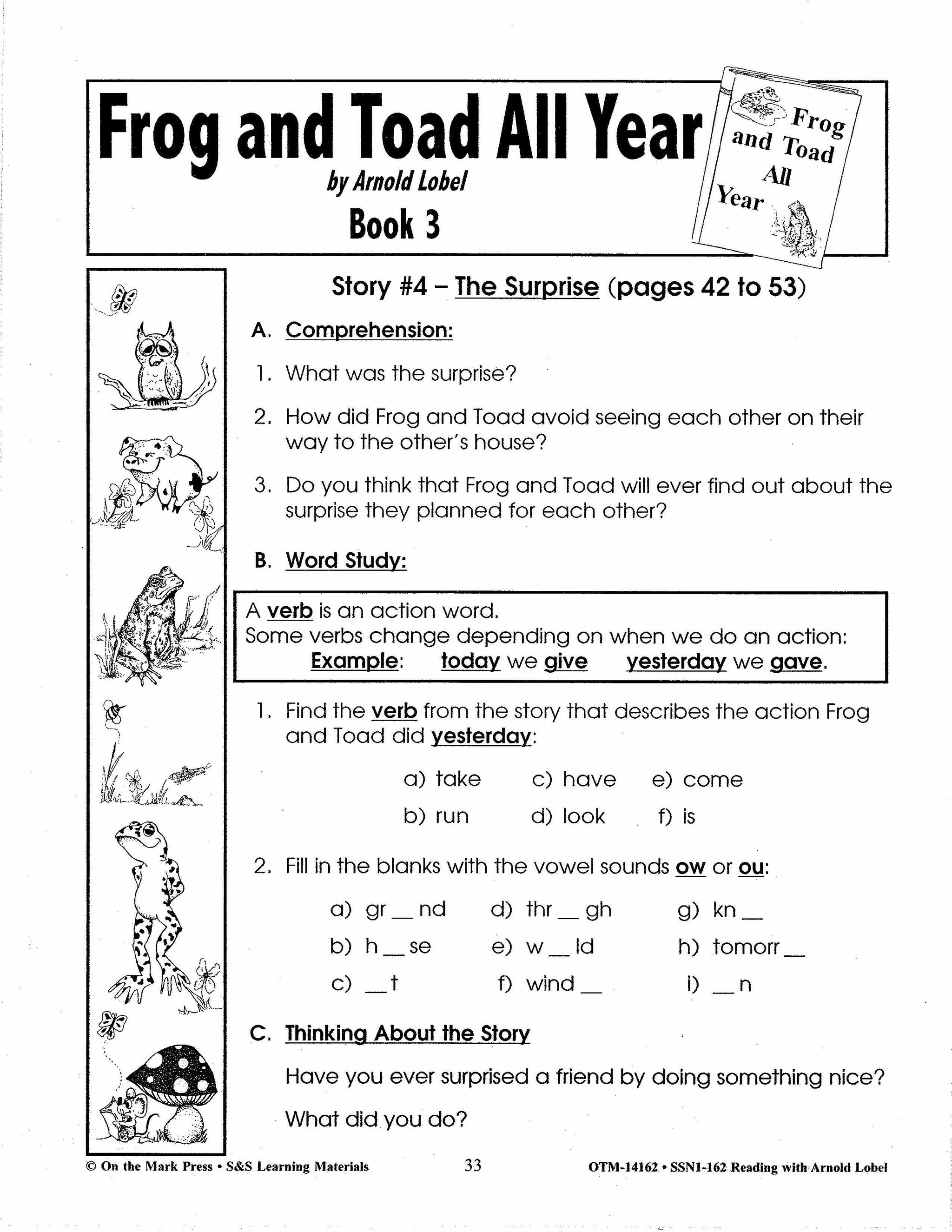 Reading with Arnold Lobel Author Study Grades 1-3 (Frog & Toad books)