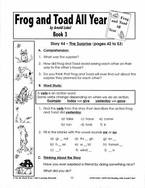 Reading with Arnold Lobel Author Study Grades 1-3 (Frog & Toad books)