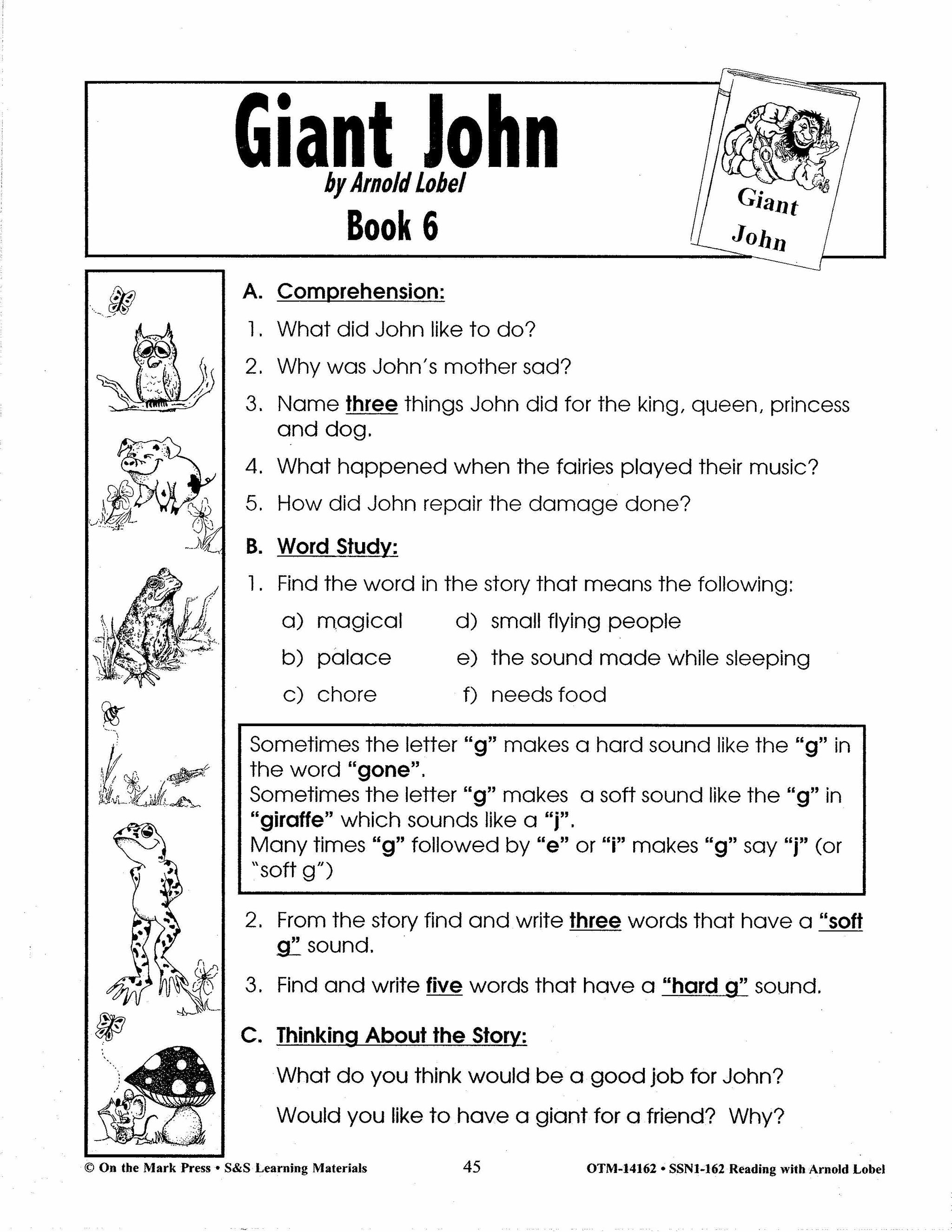 Reading with Arnold Lobel Author Study Grades 1-3 (Frog & Toad books)