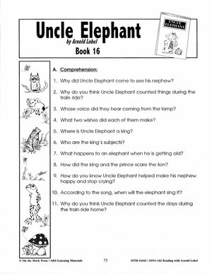 Reading with Arnold Lobel Author Study Grades 1-3 (Frog & Toad books)