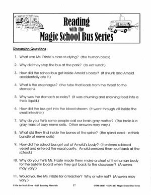Reading with the Magic School Bus Author Study Grades 1-3