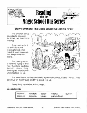 Reading with the Magic School Bus Author Study Grades 1-3