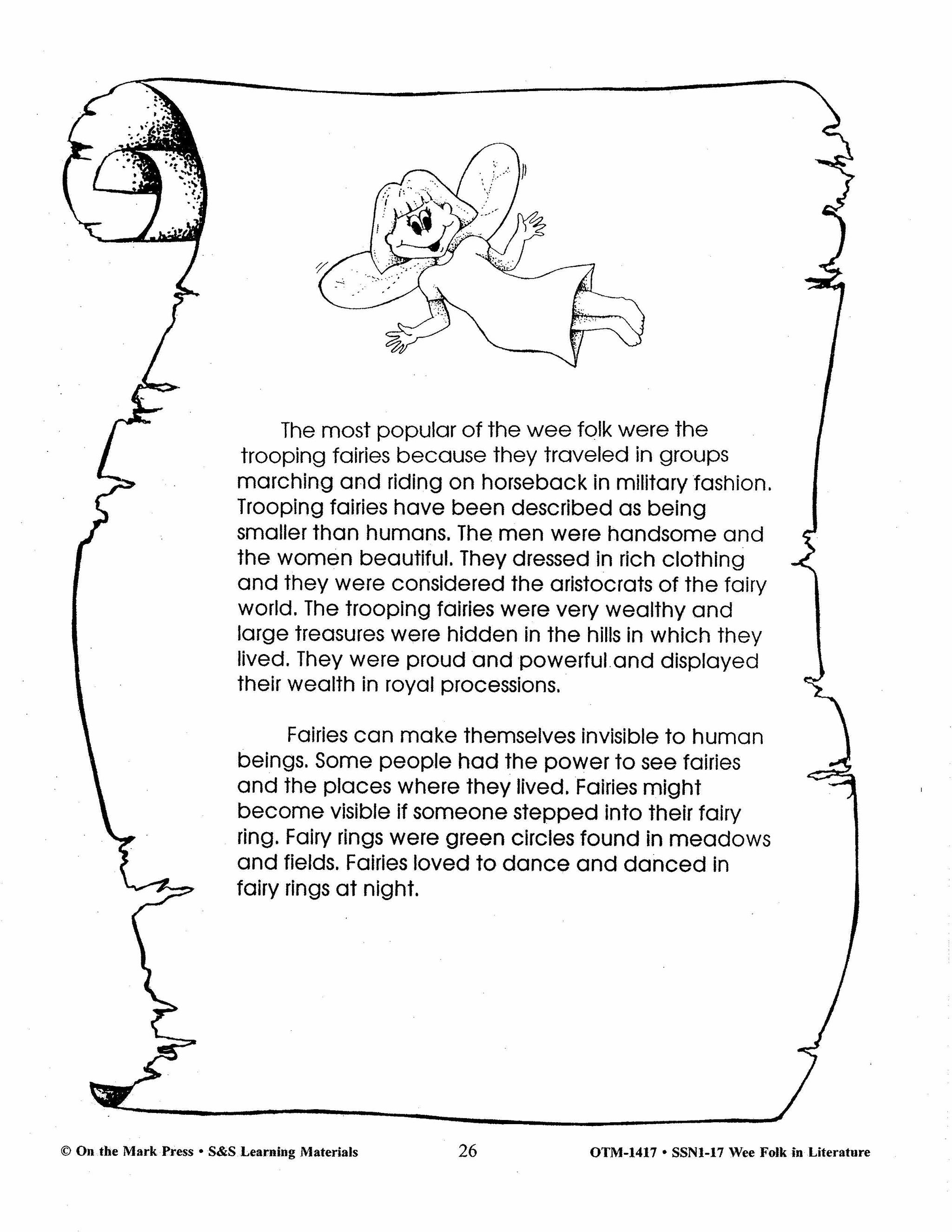 Wee Folk in Literature Grades 3-5