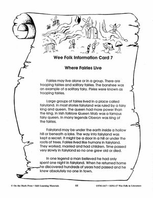 Wee Folk in Literature Grades 3-5
