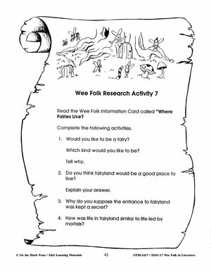 Wee Folk in Literature Grades 3-5