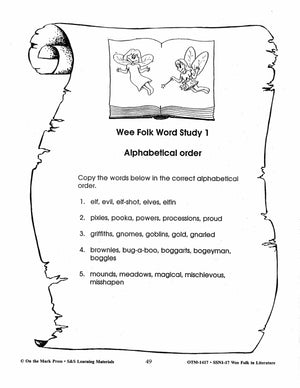 Wee Folk in Literature Grades 3-5