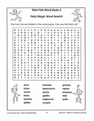 Wee Folk in Literature Grades 3-5