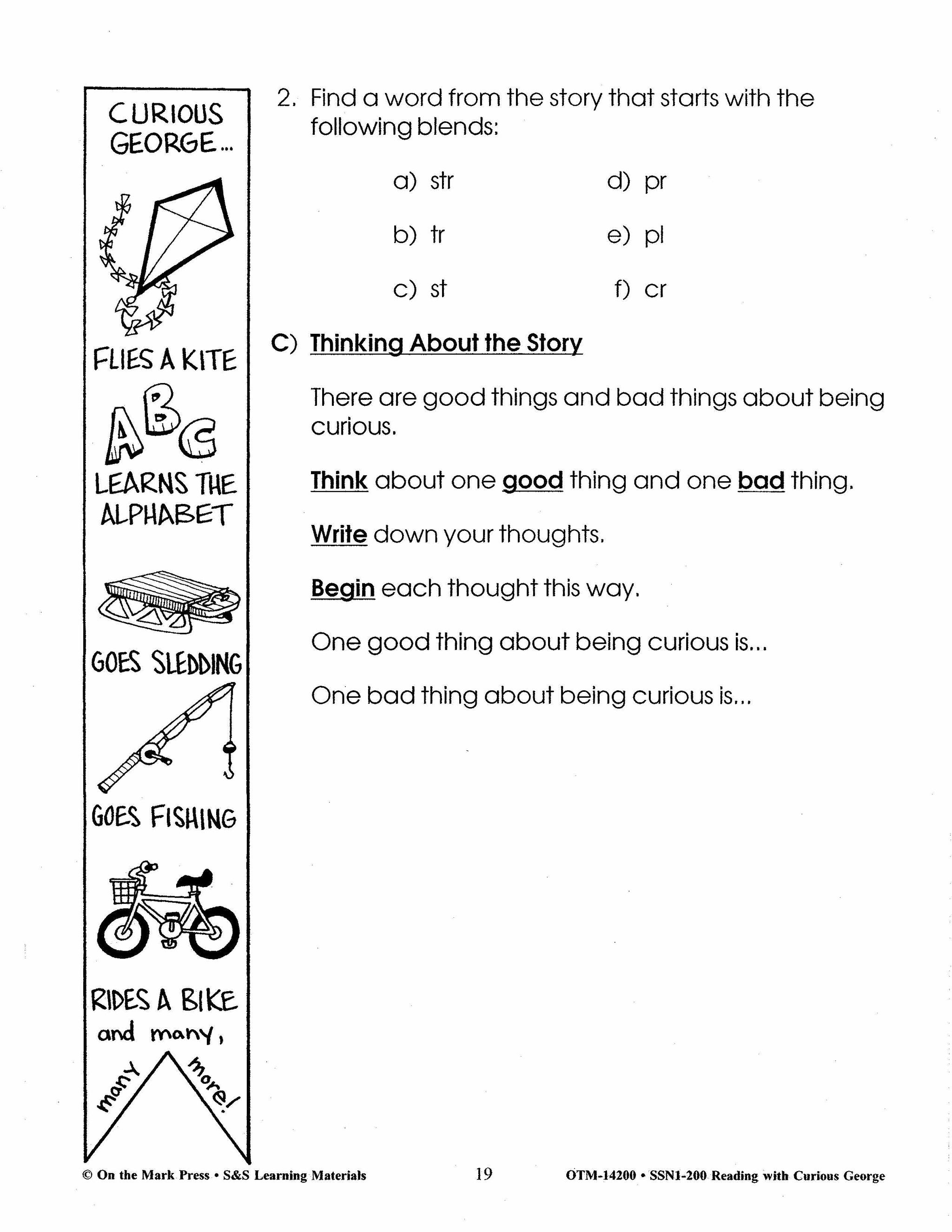 Reading with Curious George Author Study Grades 2-4