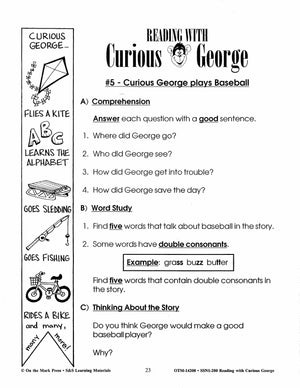Reading with Curious George Author Study Grades 2-4